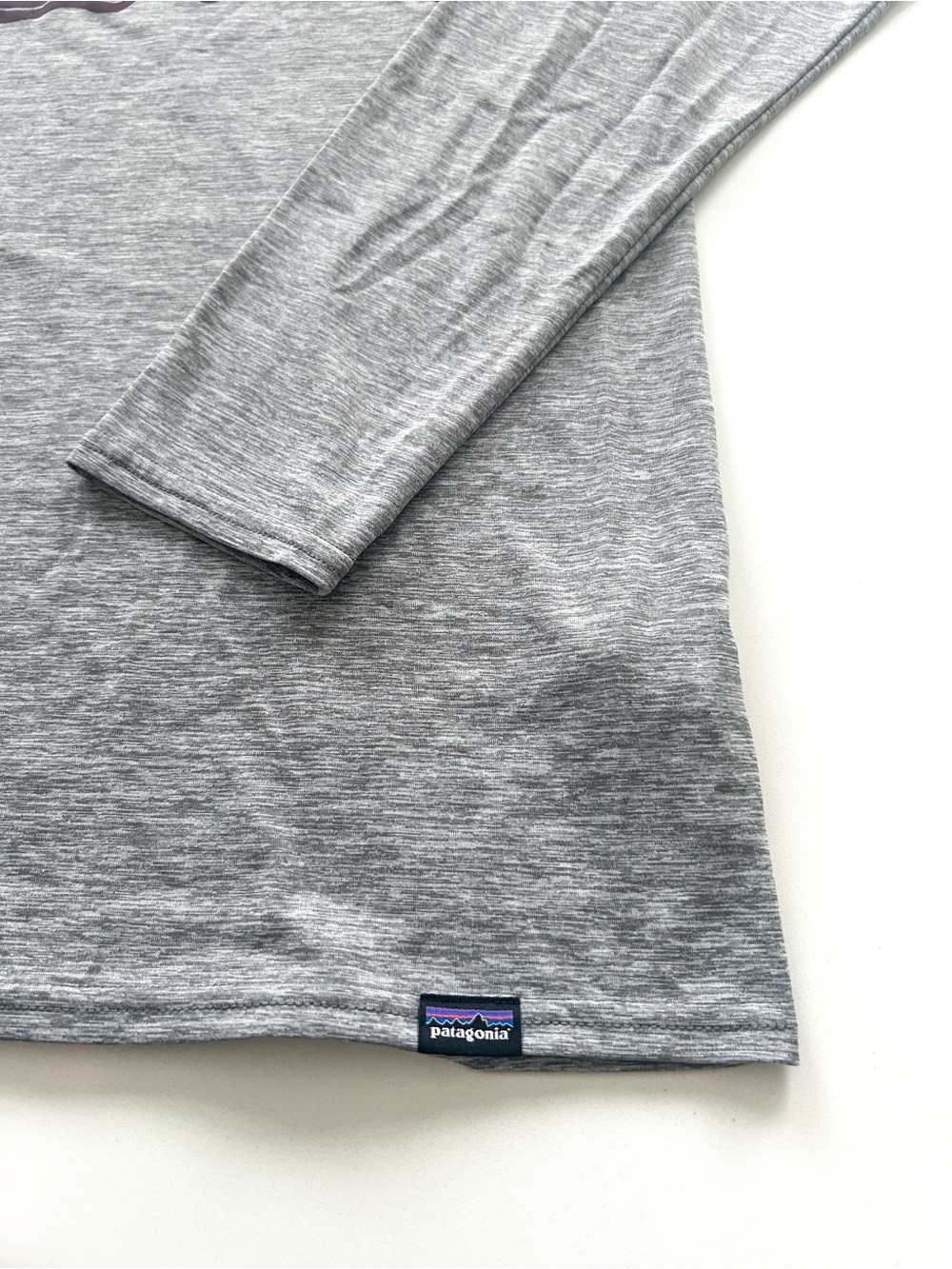 Patagonia Capilene Cool Daily Graphic Long Sleeve Shirt Gray Womens Small - Picture 12 of 15